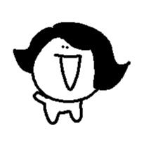 A tiny drawing waving to the viewer